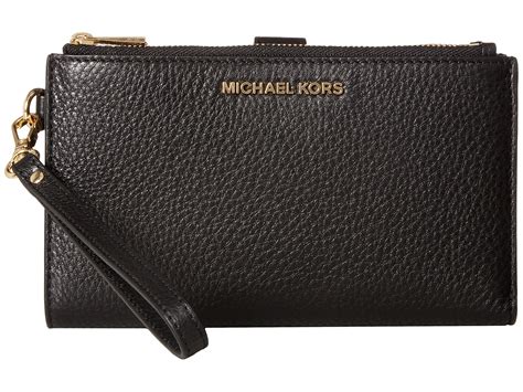 michael kors adele wristlet wallet|Michael Kors Adele double zip.